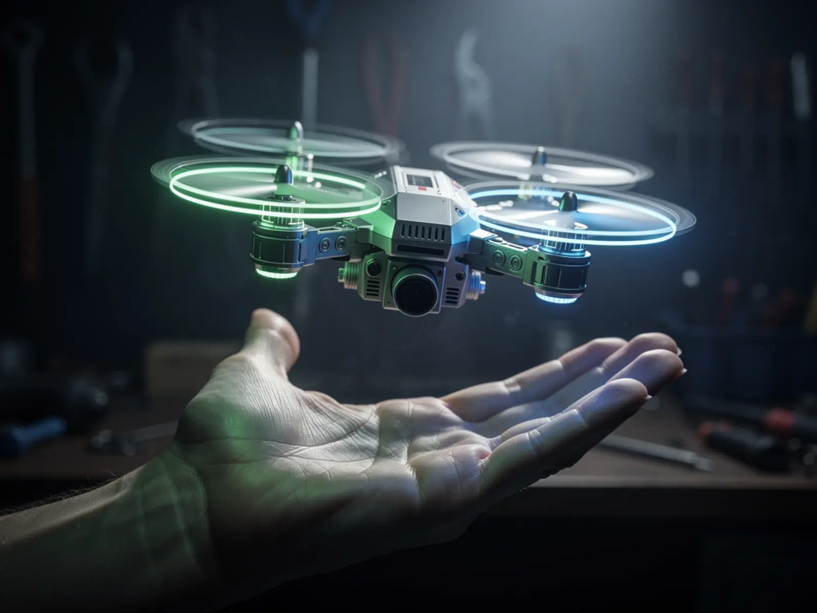 Concept artwork for Flix Micro-Quadcopter
