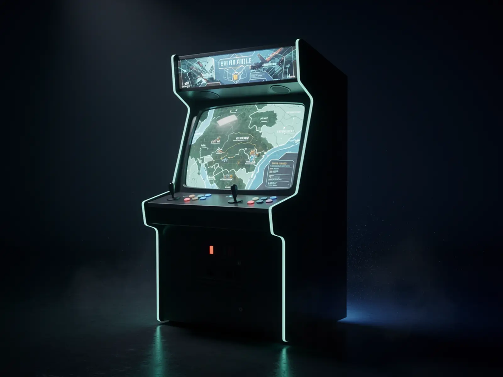 Concept artwork for TURF Arcade Cabinet